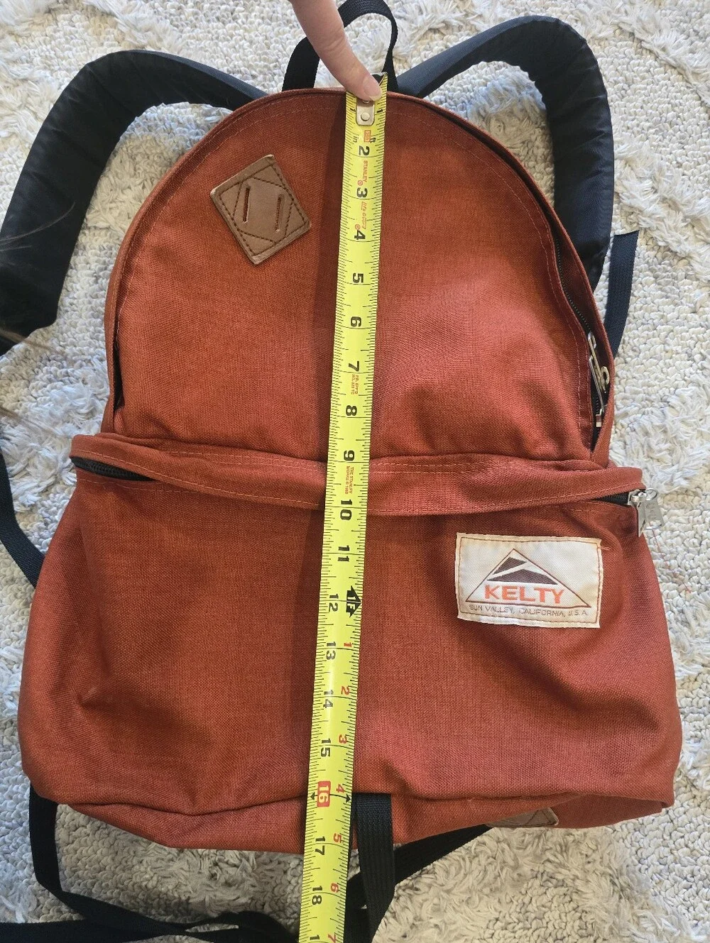 True Vintage 1970’s- 1980s KELTY Rust Orange Soft Pack Backpack Rucksack Daypack